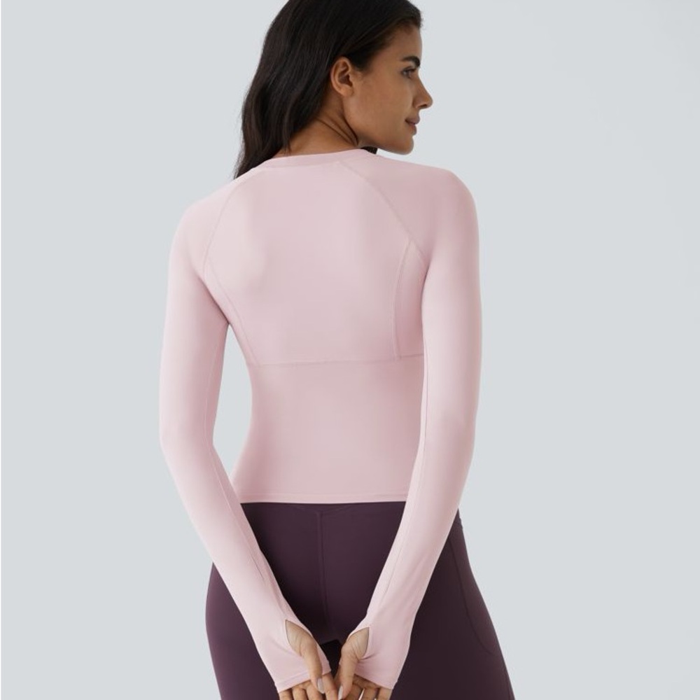 Halara Women's Pink Long Sleeve Top - Picture 2 of 7
